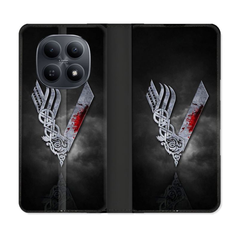 Housse Cuir Portefeuille Pour Xiaomi Redmi Note 15 5G Viking
