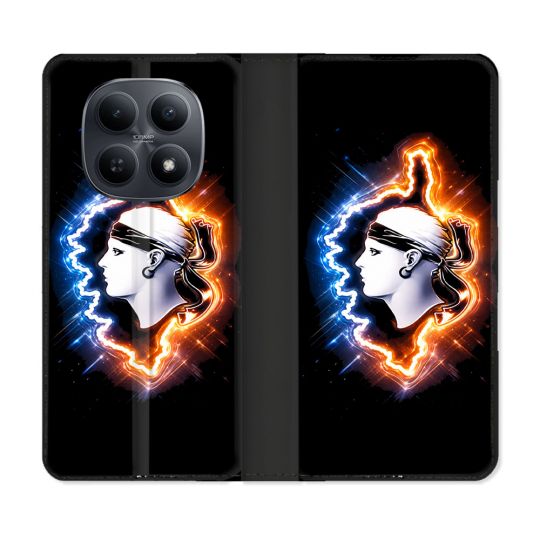 Housse Cuir Portefeuille Pour Xiaomi Redmi Note 15 5G Voyage Corse Brillante