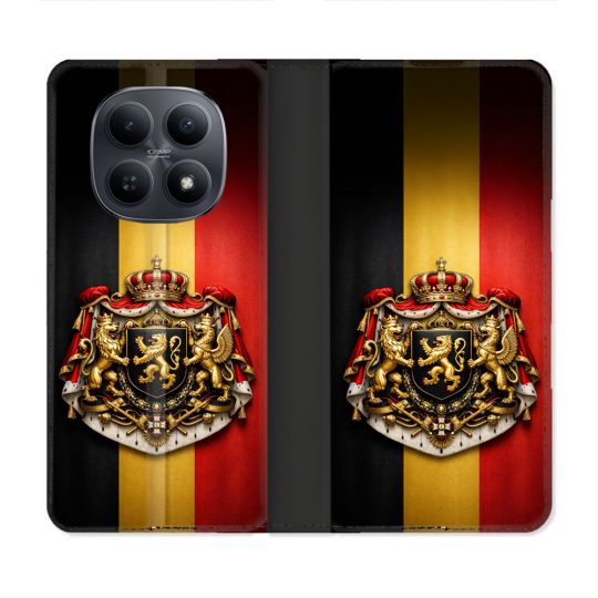 Housse Cuir Portefeuille Pour Xiaomi Redmi Note 15 5G Voyage Drapeau Belgique