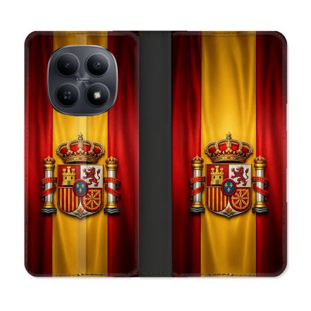 Housse Cuir Portefeuille Pour Xiaomi Redmi Note 15 5G Voyage Drapeau Espagne
