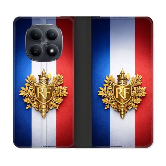 Housse Cuir Portefeuille Pour Xiaomi Redmi Note 15 5G Voyage Drapeau France