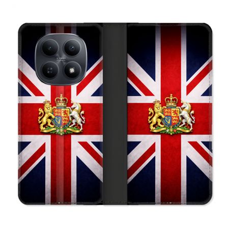 Housse Cuir Portefeuille Pour Xiaomi Redmi Note 15 5G Voyage Drapeau Grande Bretagne UK