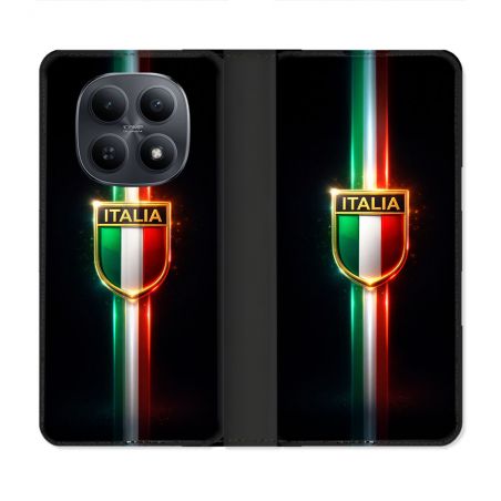 Housse Cuir Portefeuille Pour Xiaomi Redmi Note 15 5G Voyage Italie 3 sur Noir