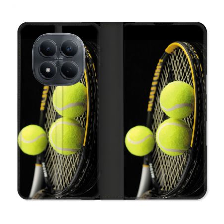 Housse Cuir Portefeuille Pour Xiaomi Redmi Note 15 Pro 4G Sport Tennis Balls