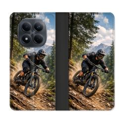 Housse Cuir Portefeuille Pour Xiaomi Redmi Note 15 Pro 4G Sport VTT Montagne