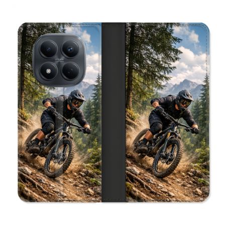 Housse Cuir Portefeuille Pour Xiaomi Redmi Note 15 Pro 4G Sport VTT Montagne