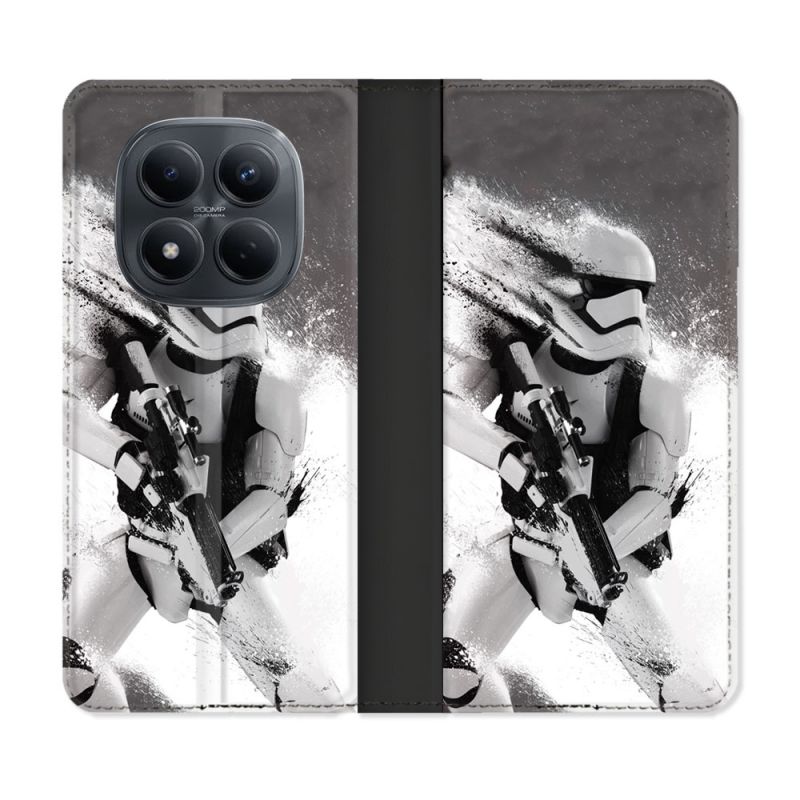 Housse Cuir Portefeuille Pour Xiaomi Redmi Note 15 Pro 4G Star Wars - Trooper