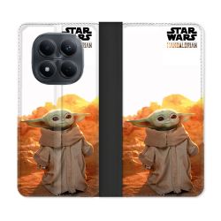 Housse Cuir Portefeuille Pour Xiaomi Redmi Note 15 Pro 4G Star Wars - Yoda bebe soleil