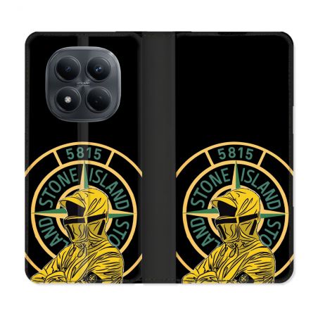 Housse Cuir Portefeuille Pour Xiaomi Redmi Note 15 Pro 4G Stone Island Color