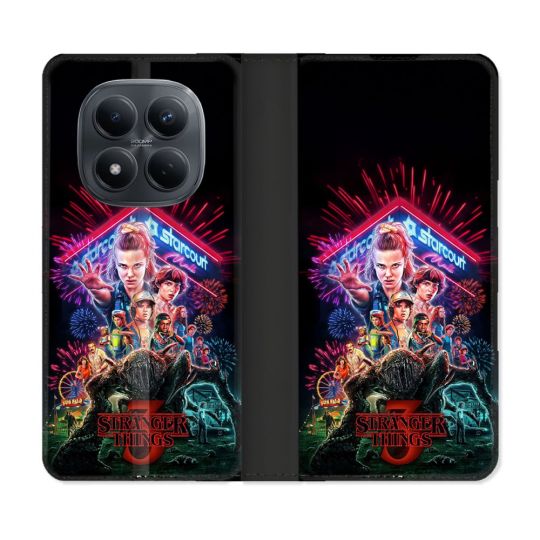 Housse Cuir Portefeuille Pour Xiaomi Redmi Note 15 Pro 4G Stranger Things Affiche 3