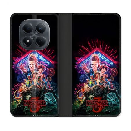 Housse Cuir Portefeuille Pour Xiaomi Redmi Note 15 Pro 4G Stranger Things Affiche 3