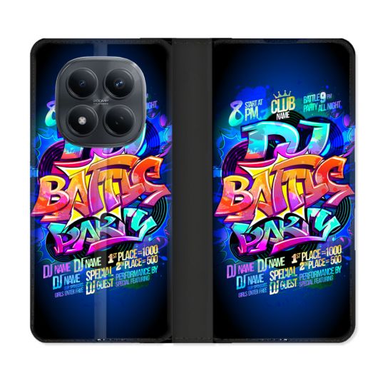 Housse Cuir Portefeuille Pour Xiaomi Redmi Note 15 Pro 4G Street Art Rap