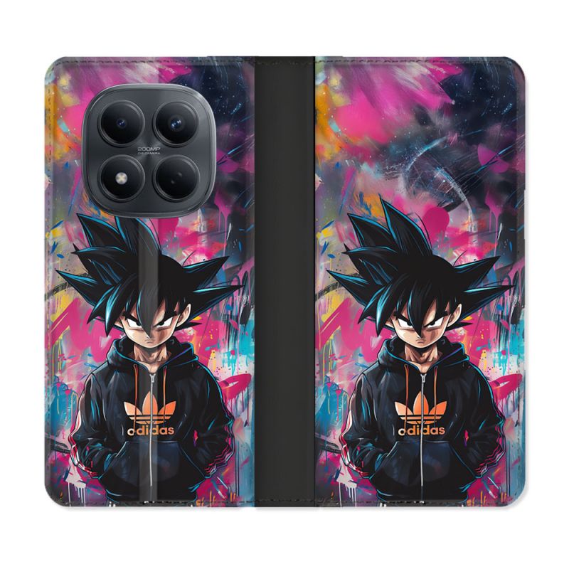 Housse Cuir Portefeuille Pour Xiaomi Redmi Note 15 Pro 4G Street Art Sangoku