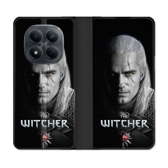 Housse Cuir Portefeuille Pour Xiaomi Redmi Note 15 Pro 4G The Witcher Noir