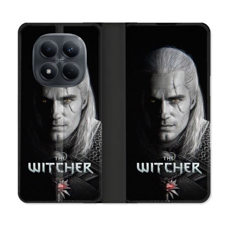 Housse Cuir Portefeuille Pour Xiaomi Redmi Note 15 Pro 4G The Witcher Noir