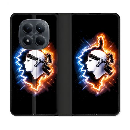 Housse Cuir Portefeuille Pour Xiaomi Redmi Note 15 Pro 4G Voyage Corse Brillante