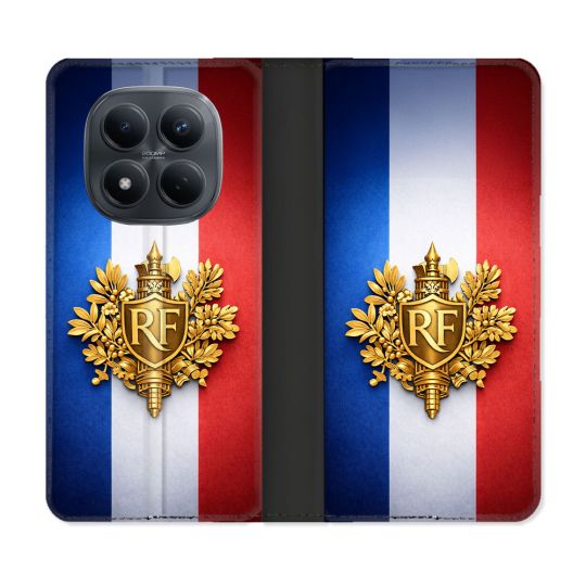 Housse Cuir Portefeuille Pour Xiaomi Redmi Note 15 Pro 4G Voyage Drapeau France