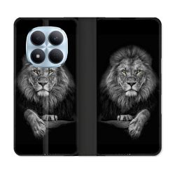 Housse Cuir Portefeuille Pour Xiaomi Redmi Note 15 Pro 5G Animal Lion Majestueux