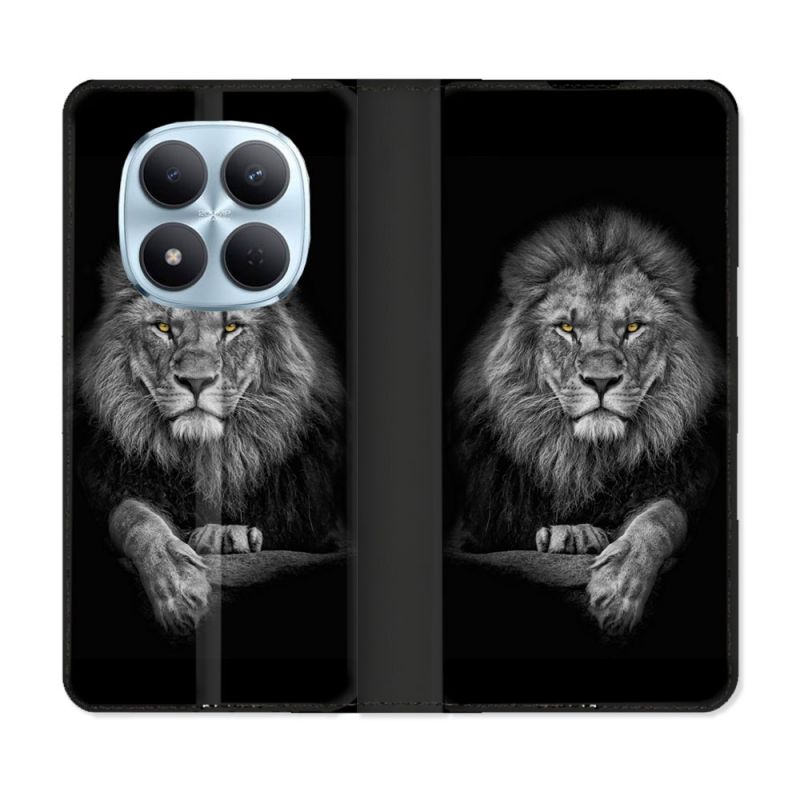 Housse Cuir Portefeuille Pour Xiaomi Redmi Note 15 Pro 5G Animal Lion Majestueux