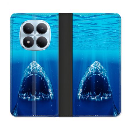 Housse Cuir Portefeuille Pour Xiaomi Redmi Note 15 Pro 5G Animal Requin Dent