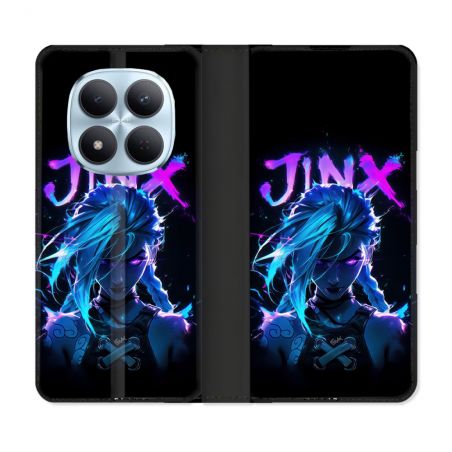 Housse Cuir Portefeuille Pour Xiaomi Redmi Note 15 Pro 5G Arcane Jinx Night