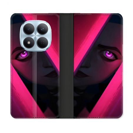 Housse Cuir Portefeuille Pour Xiaomi Redmi Note 15 Pro 5G Arcane Jinx Rose