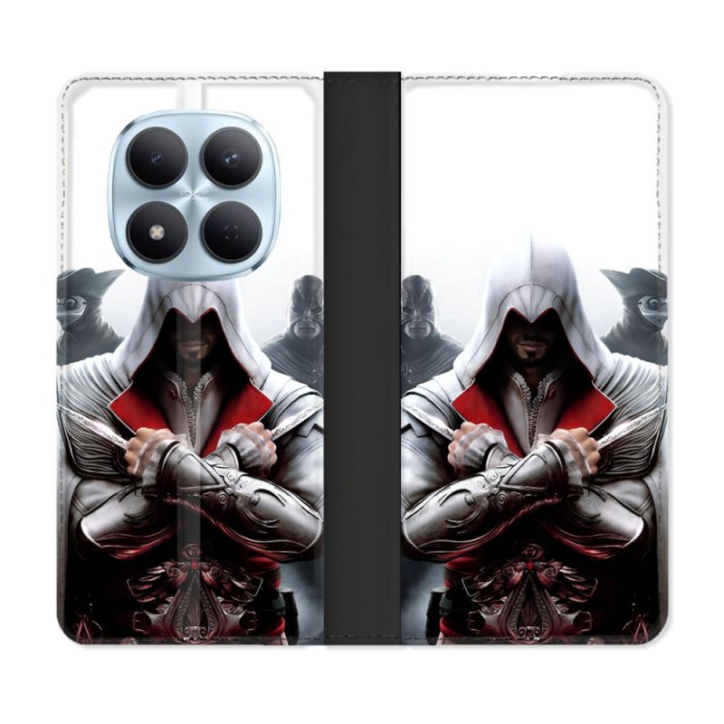 Housse Cuir Portefeuille Pour Xiaomi Redmi Note 15 Pro 5G Assassin Creed Mask