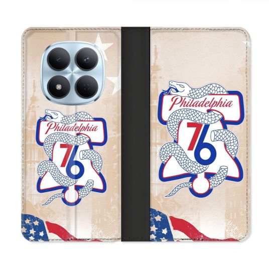 Housse Cuir Portefeuille Pour Xiaomi Redmi Note 15 Pro 5G Basket Philadelphia 76ers