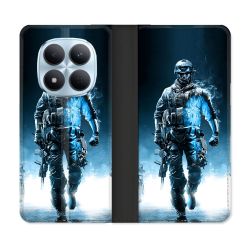 Housse Cuir Portefeuille Pour Xiaomi Redmi Note 15 Pro 5G Call Of Duty Guerrier