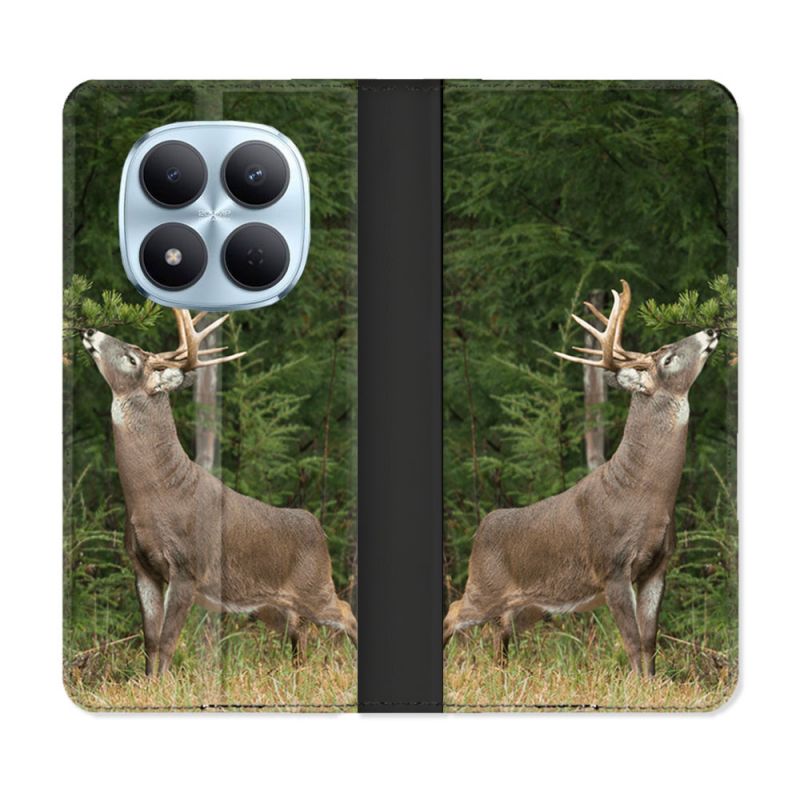 Housse Cuir Portefeuille Pour Xiaomi Redmi Note 15 Pro 5G Chasse Cerf