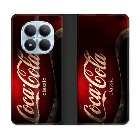 Housse Cuir Portefeuille Pour Xiaomi Redmi Note 15 Pro 5G Coca Cola Classique