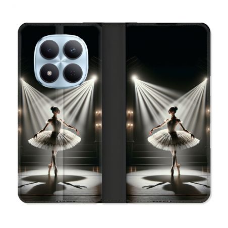 Housse Cuir Portefeuille Pour Xiaomi Redmi Note 15 Pro 5G Danseuse Lumière