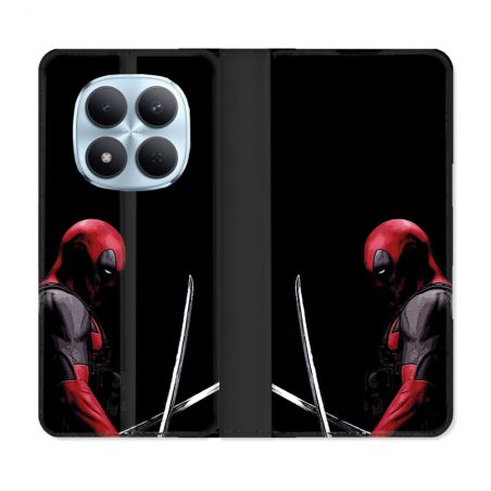 Housse Cuir Portefeuille Pour Xiaomi Redmi Note 15 Pro 5G Deadpool Epee