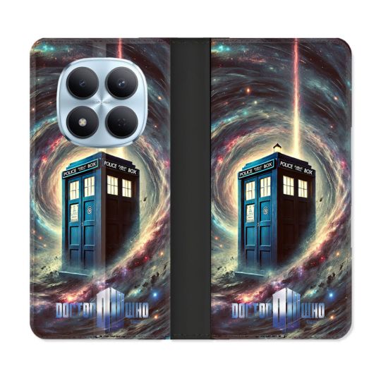 Housse Cuir Portefeuille Pour Xiaomi Redmi Note 15 Pro 5G Dr Who Tardis Univers