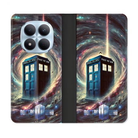 Housse Cuir Portefeuille Pour Xiaomi Redmi Note 15 Pro 5G Dr Who Tardis Univers