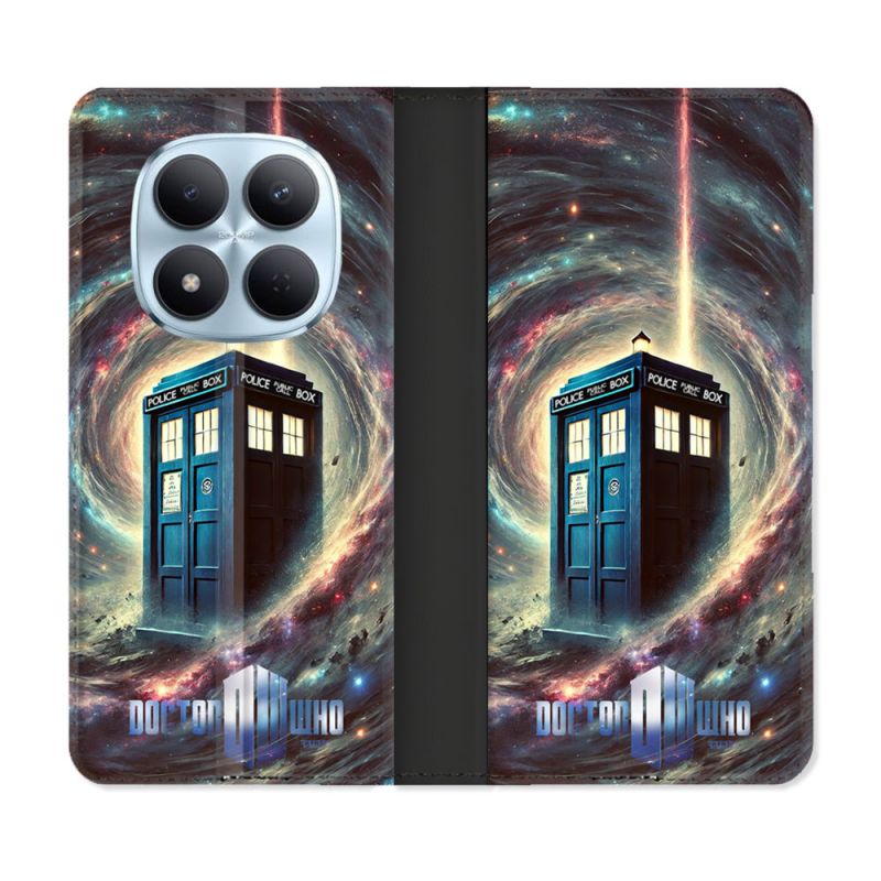 Housse Cuir Portefeuille Pour Xiaomi Redmi Note 15 Pro 5G Dr Who Tardis Univers