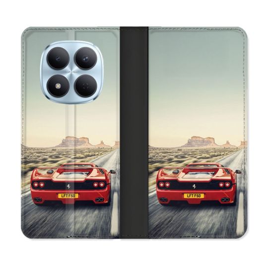Housse Cuir Portefeuille Pour Xiaomi Redmi Note 15 Pro 5G Ferrari F50