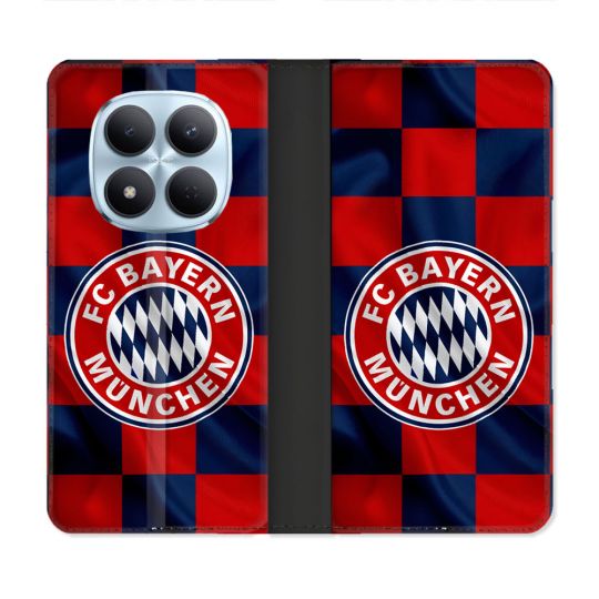 Housse Cuir Portefeuille Pour Xiaomi Redmi Note 15 Pro 5G Foot Bayern Munich Carreaux