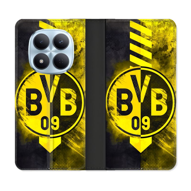 Housse Cuir Portefeuille Pour Xiaomi Redmi Note 15 Pro 5G Foot Dortmund