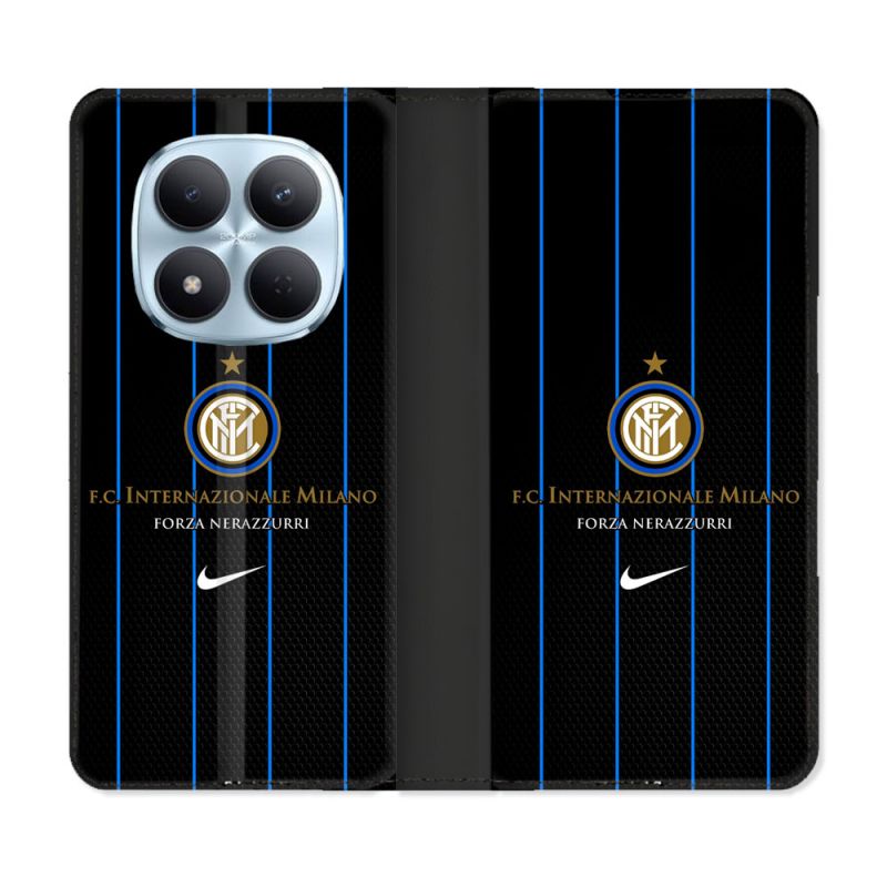 Housse Cuir Portefeuille Pour Xiaomi Redmi Note 15 Pro 5G Foot Inter Milan