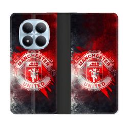 Housse Cuir Portefeuille Pour Xiaomi Redmi Note 15 Pro 5G Foot Manchester United