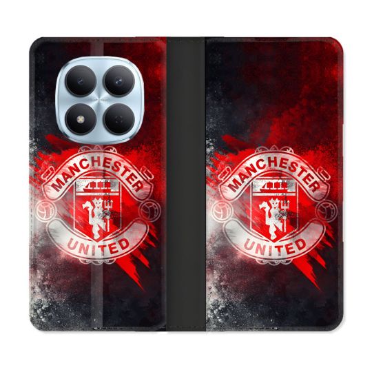 Housse Cuir Portefeuille Pour Xiaomi Redmi Note 15 Pro 5G Foot Manchester United