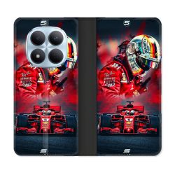 Housse Cuir Portefeuille Pour Xiaomi Redmi Note 15 Pro 5G Formule 1 F1 Ferrari
