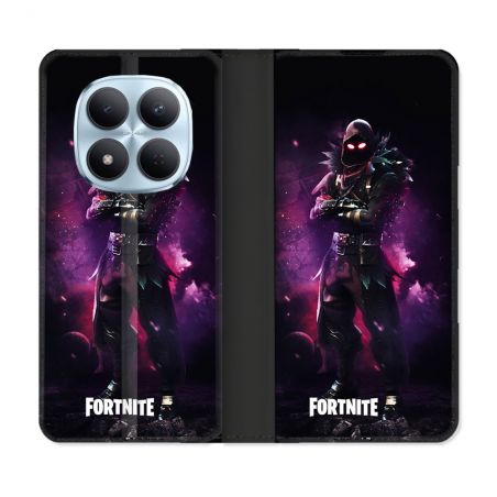Housse Cuir Portefeuille Pour Xiaomi Redmi Note 15 Pro 5G Fortnite Raven