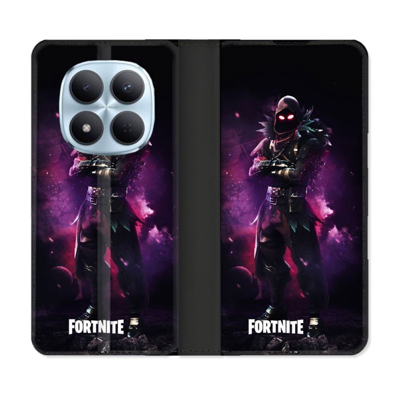 Housse Cuir Portefeuille Pour Xiaomi Redmi Note 15 Pro 5G Fortnite Raven