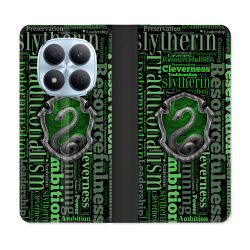 Housse Cuir Portefeuille Pour Xiaomi Redmi Note 15 Pro 5G Harry Potter Serpentar