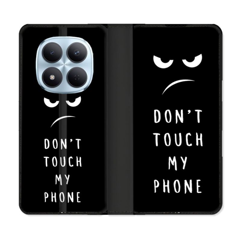 Housse Cuir Portefeuille Pour Xiaomi Redmi Note 15 Pro 5G Humour Don't Touch