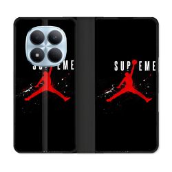 Housse Cuir Portefeuille Pour Xiaomi Redmi Note 15 Pro 5G Jordan Supreme Noir