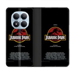 Housse Cuir Portefeuille Pour Xiaomi Redmi Note 15 Pro 5G Jurassic Park Affiche