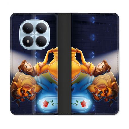 Housse Cuir Portefeuille Pour Xiaomi Redmi Note 15 Pro 5G La Belle et La Bête